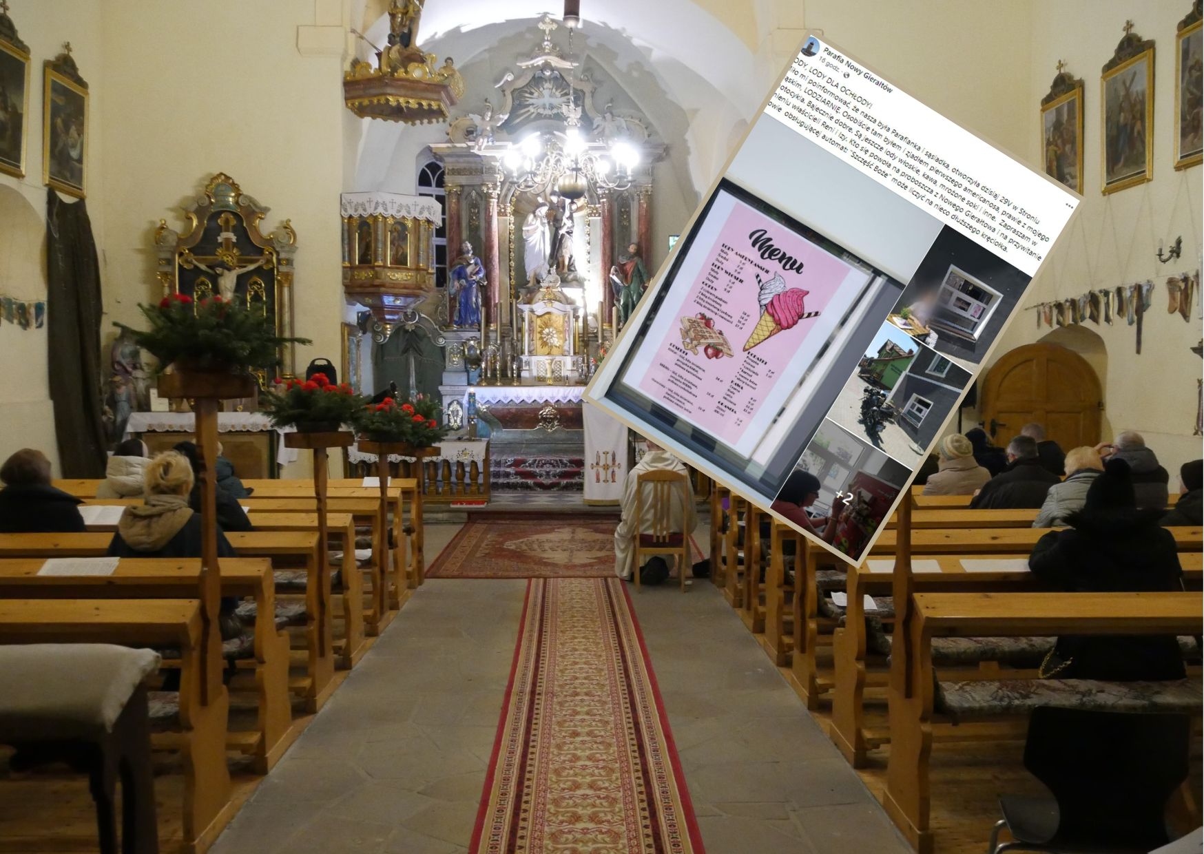 Proboszcz postanowił rozreklamować lody