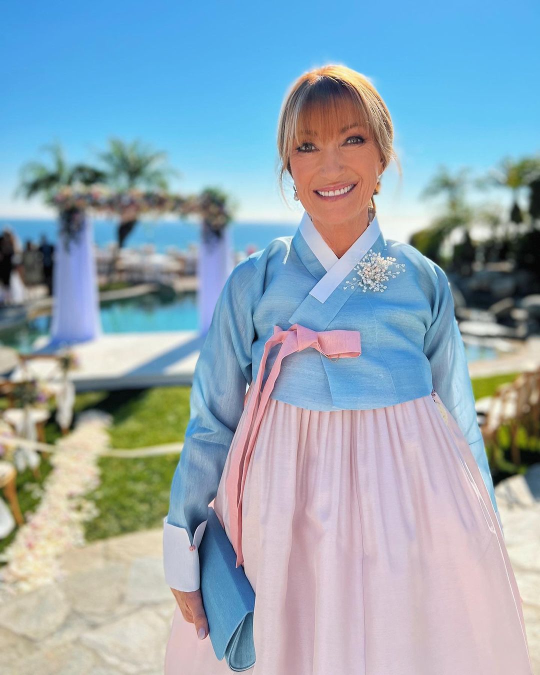 Jane Seymour na ślubie syna