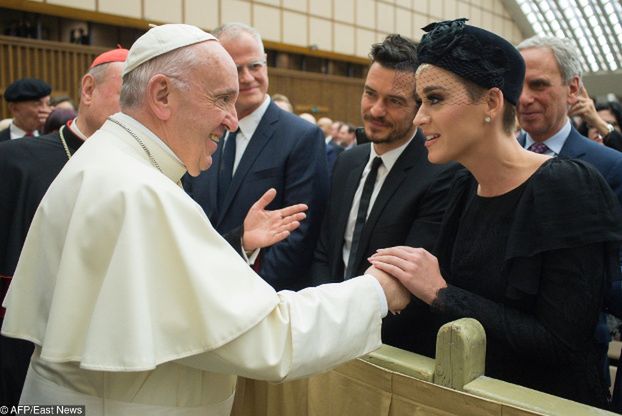 Katy Perry i Orlando Bloom spotkali się z papieżem Franciszkiem (ZDJĘCIA)