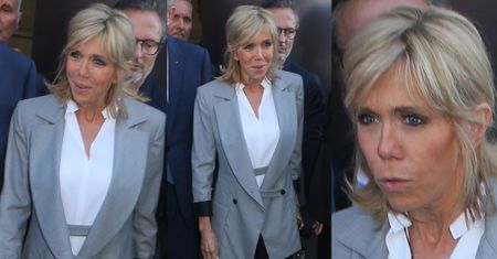Brigitte Macron w szpilkach z pytona na imprezie Diora w Paryżu (ZDJĘCIA)