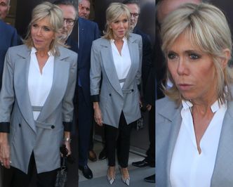 Brigitte Macron w szpilkach z pytona na imprezie Diora w Paryżu (ZDJĘCIA)