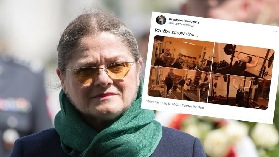 Krystyna Pawłowicz pokazała zdjęcia z siłowni
