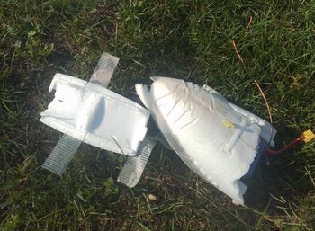 Dron spadł na Podkarpaciu. Niepokojące zdjęcia z Lubaczowa