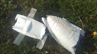 Dron spadł na Podkarpaciu. Niepokojące zdjęcia z Lubaczowa