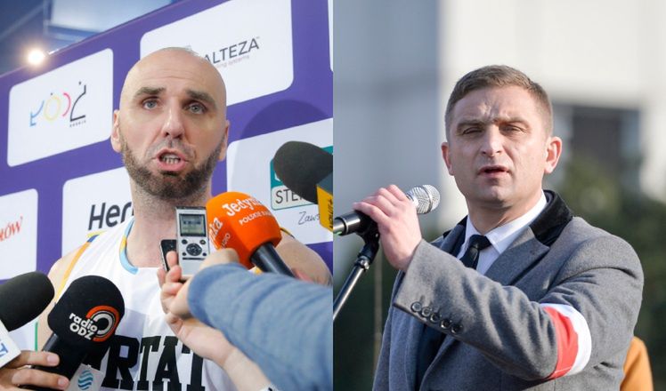 Marcin Gortat uderza w Roberta Bąkiewicza 