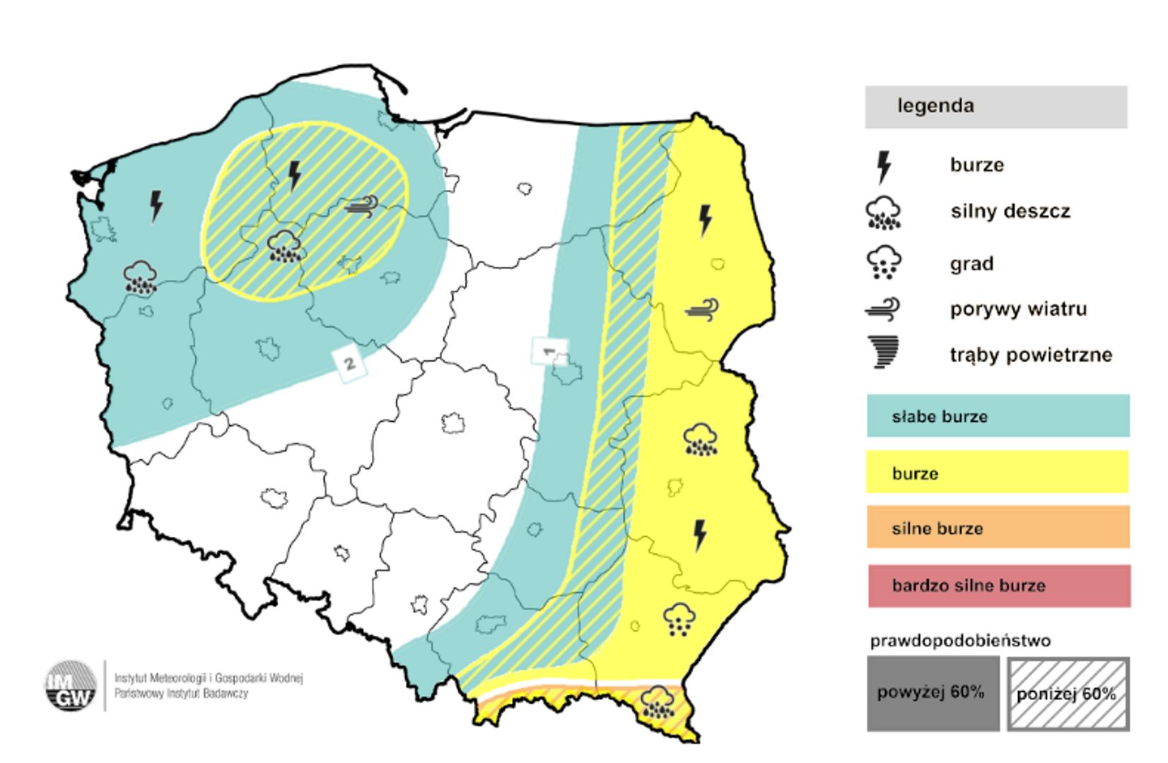Zmienna pogoda w najbliższych dniach. Wystąpią burze i opady deszczu