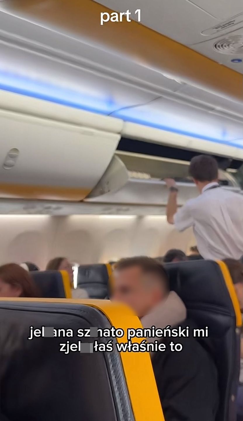 Awantura na pokładzie samolotu 