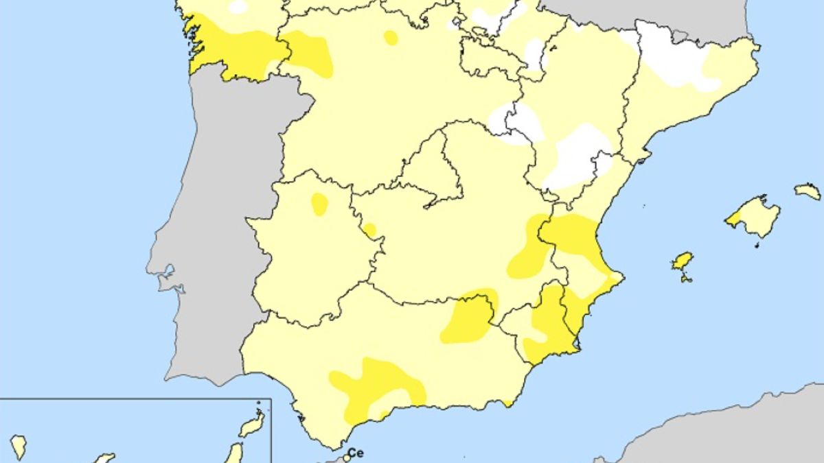 Anomalia temperatury w Hiszpanii w lipcu 2025