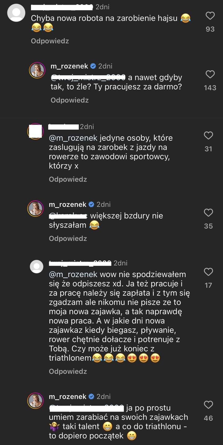 Małgorzata Rozenek dyskutuje z internautami