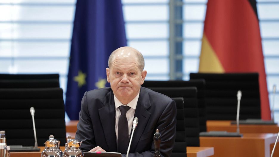 arch50Olaf Scholz, Bundeskanzler, SPD, 15. Kabinettsitzung, DEU, Berlin, 13.04.2022 *** Olaf Scholz, Chancellor, SPD, 15 Cabinet meeting, DEU, Berlin, 13 04 2022IMAGO/Jens Schicke