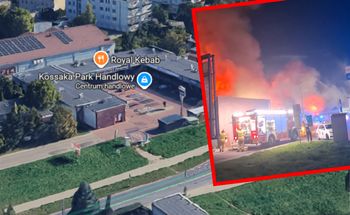 Ogromny pożar centrum handlowego w Bydgoszczy