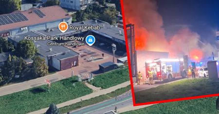 Ogromny pożar centrum handlowego w Bydgoszczy. Akcja zakończona
