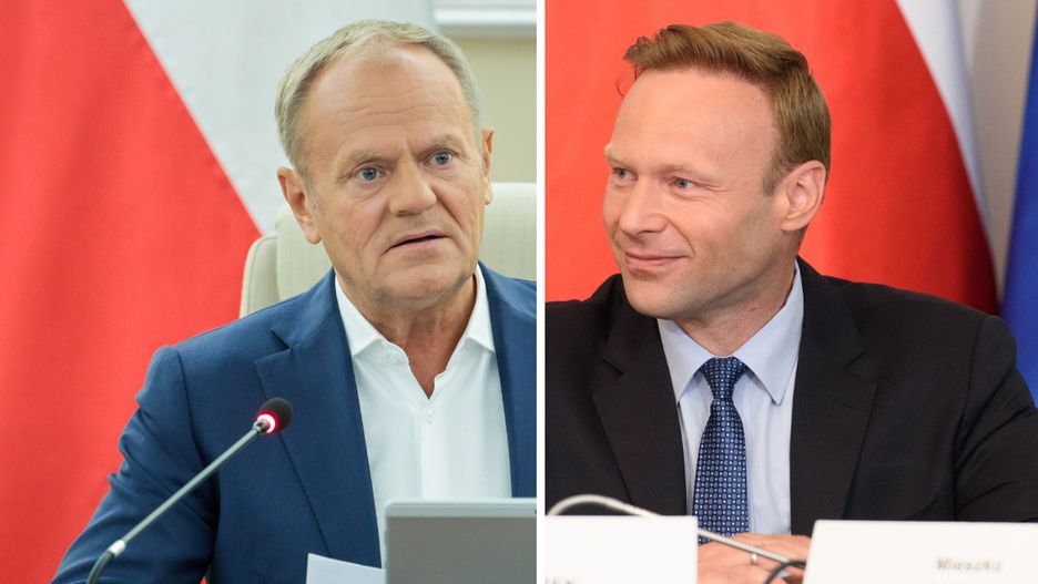 Donald Tusk i Marcin Mastalerek