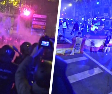 Kolejna niespokojna noc w Madrycie. Policja starła się z protestującymi