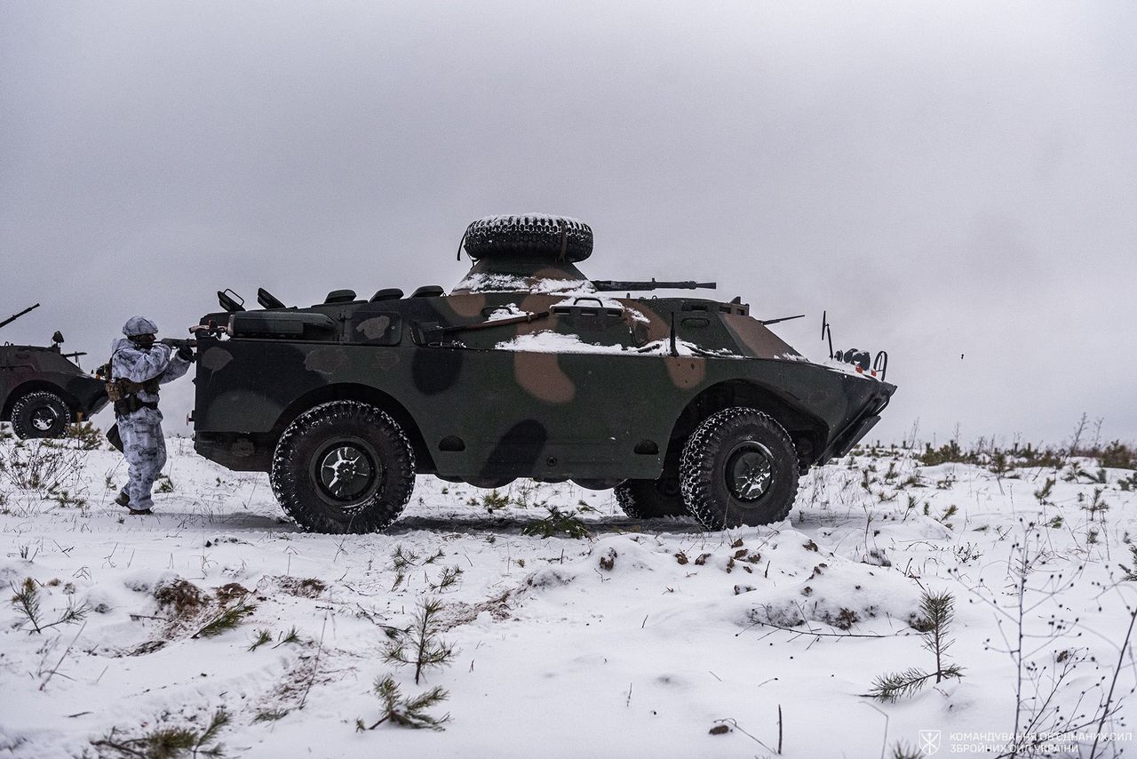 Polski BRDM-2 w Ukrainie.