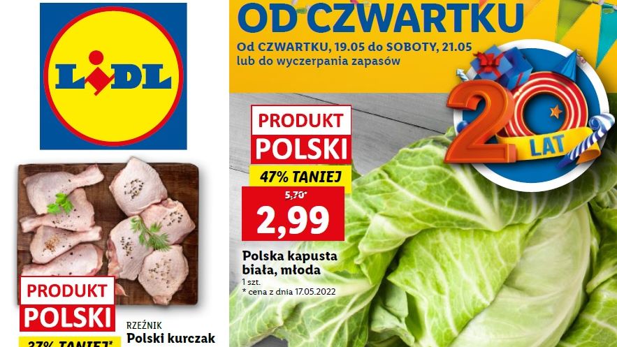 Lidl gazetka od czwartku 19 maja [19.05]