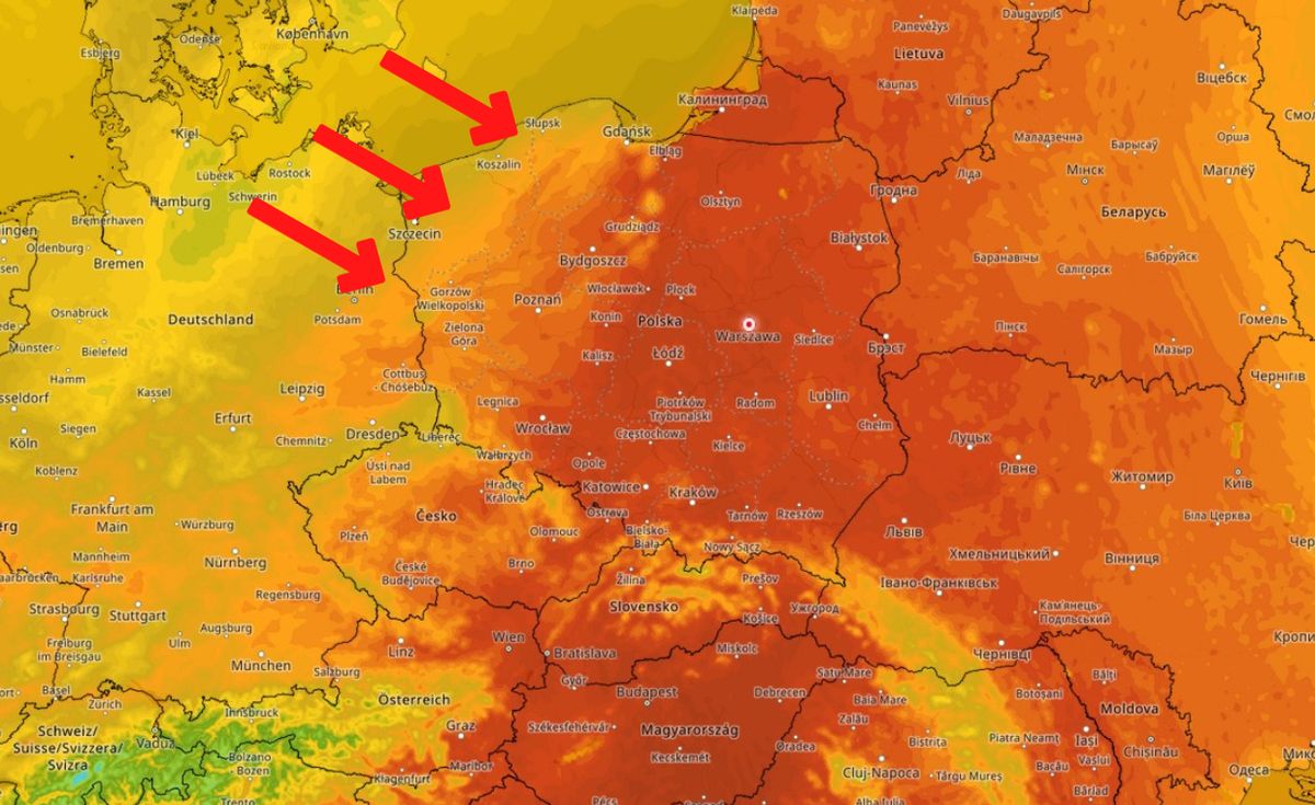Pogoda. Chłodny front dotrze do centralnej części Polski