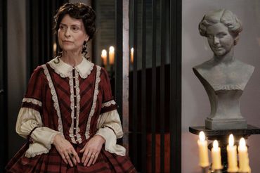 Danuta Stenka w spektaklu "Księgi sprośności"