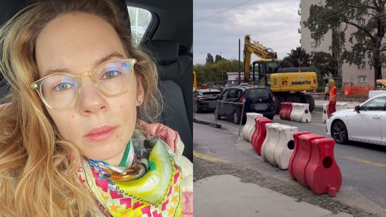 Hanna Turnau narzeka na remonty w Warszawie.