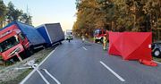 Kolonia Lisów: Zjechał na czołówkę z ciężarówką. 49-letni mężczyzna zginął na miejscu