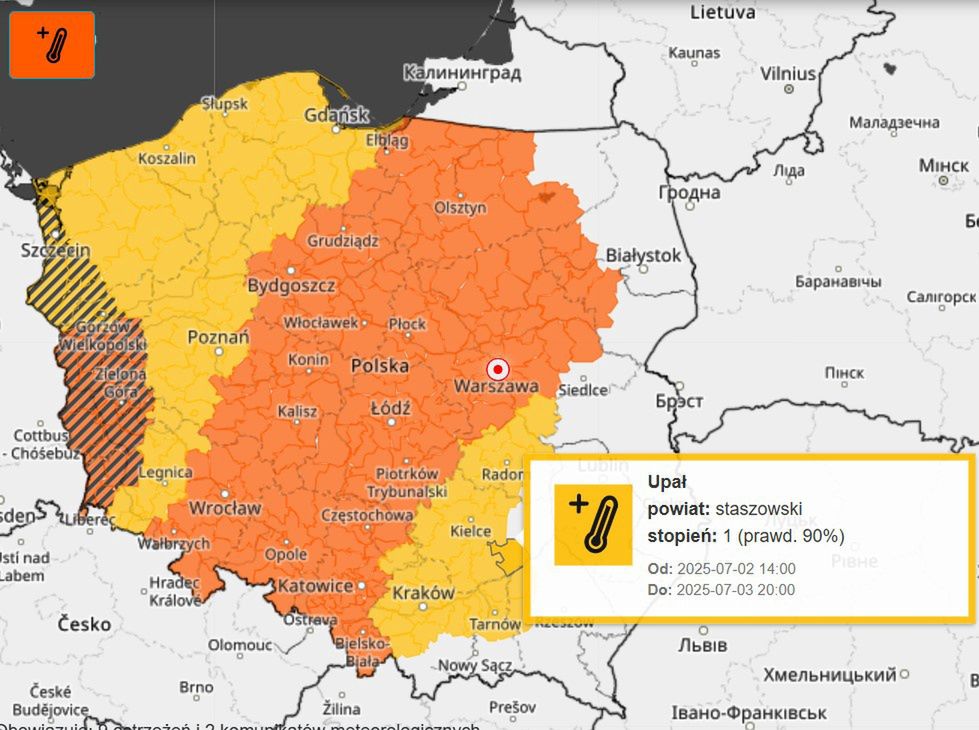 OSTRZEŻENIA METEOROLOGICZNE