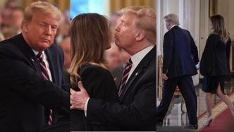 Oschła Melania Trump po raz kolejny ODRZUCA CZUŁOŚCI MĘŻA (FOTO)