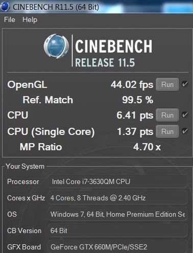 CineBench R11.5 64-bit