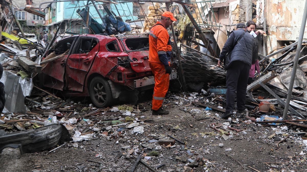 Uszkodzenia w wyniku ataku dronowego w Odessie