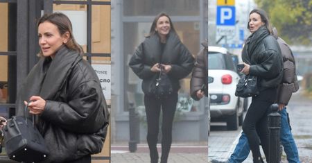 Obwieszona metkami Sara Boruc paraduje Mokotowską w kurtce za 30 tysięcy, wywijając torebką Hermesa za 50 tysięcy (ZDJĘCIA)