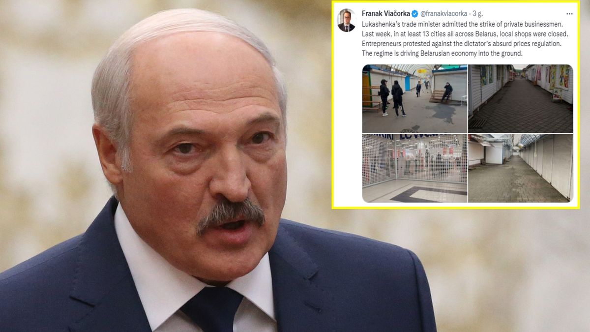 Sklepy w Białorusi zamykają się z powodu decyzji Łukaszenki 