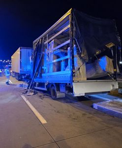 Bus wjechał w ciężarówkę na A4. Dwie osoby ranne