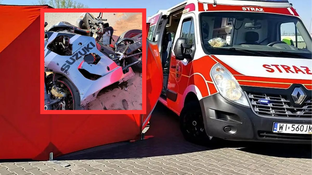 Motocyklista zginął w wypadku w Nowym Dworze Mazowieckim.