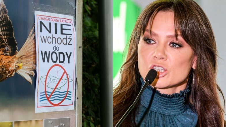 Katastrofa ekologiczna w Odrze. Kinga Rusin zabiera głos