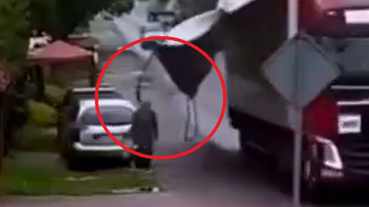 Wypadek w Kamieńsku - nagranie