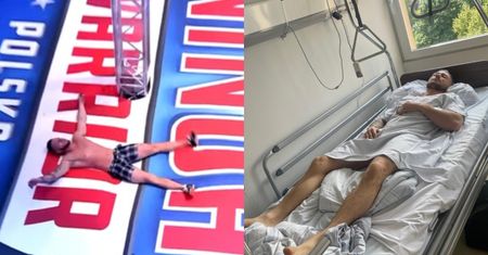 Żona z córką dopingowały go w "Ninja vs Ninja". W kolejnym odcinku ZŁAMAŁ kręgosłup
