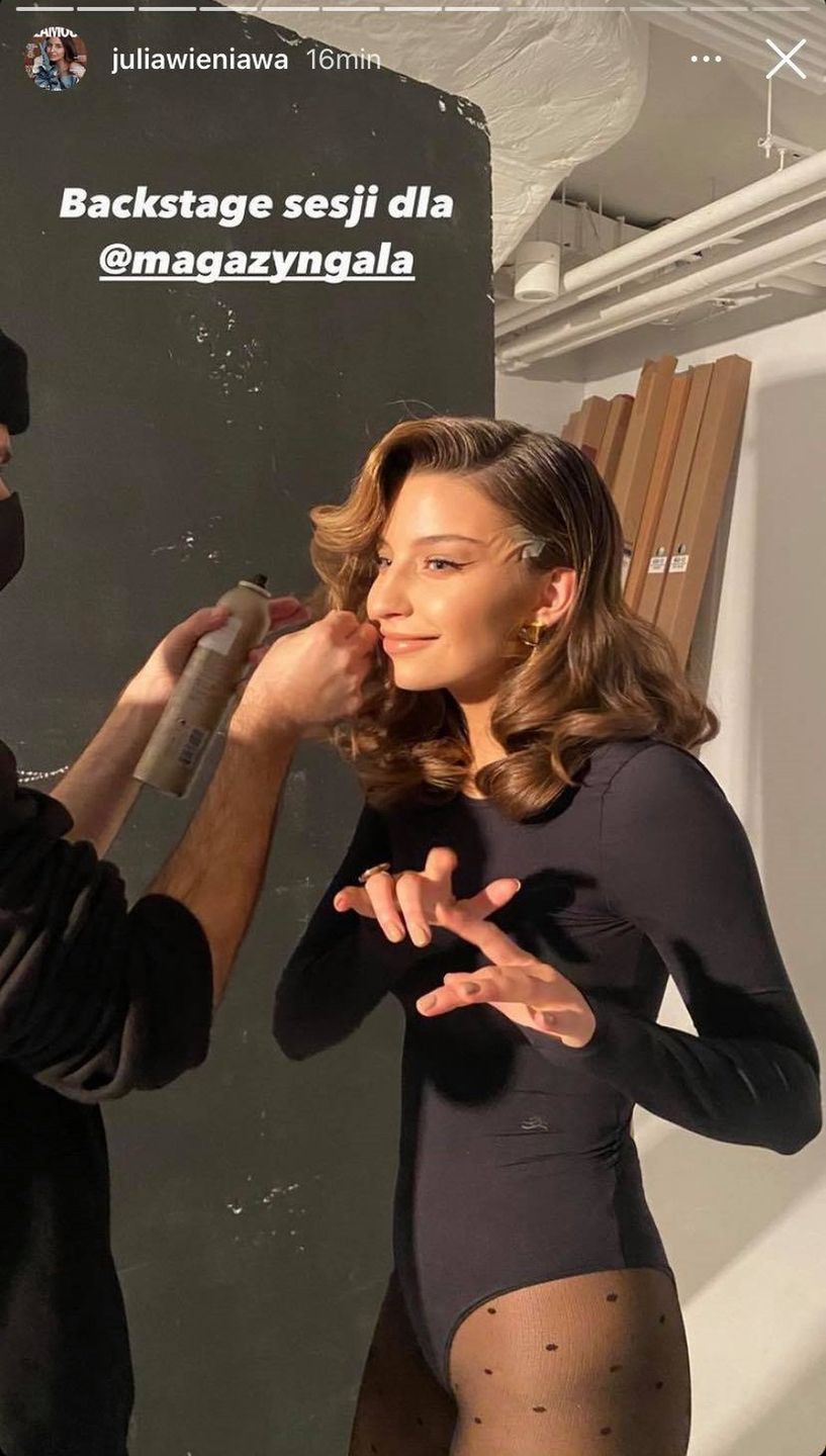 Julia Wieniawa miała podklejaną twarz na sesji fotograficznej