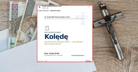Startuje kolęda. Ksiądz z Łodzi o datkach w kopertach. "Mam nadzieję"