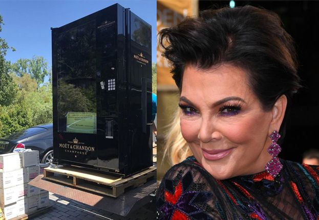 Kris Jenner dostała w prezencie AUTOMAT DO SZAMPANA! "Jestem już trochę pijana"