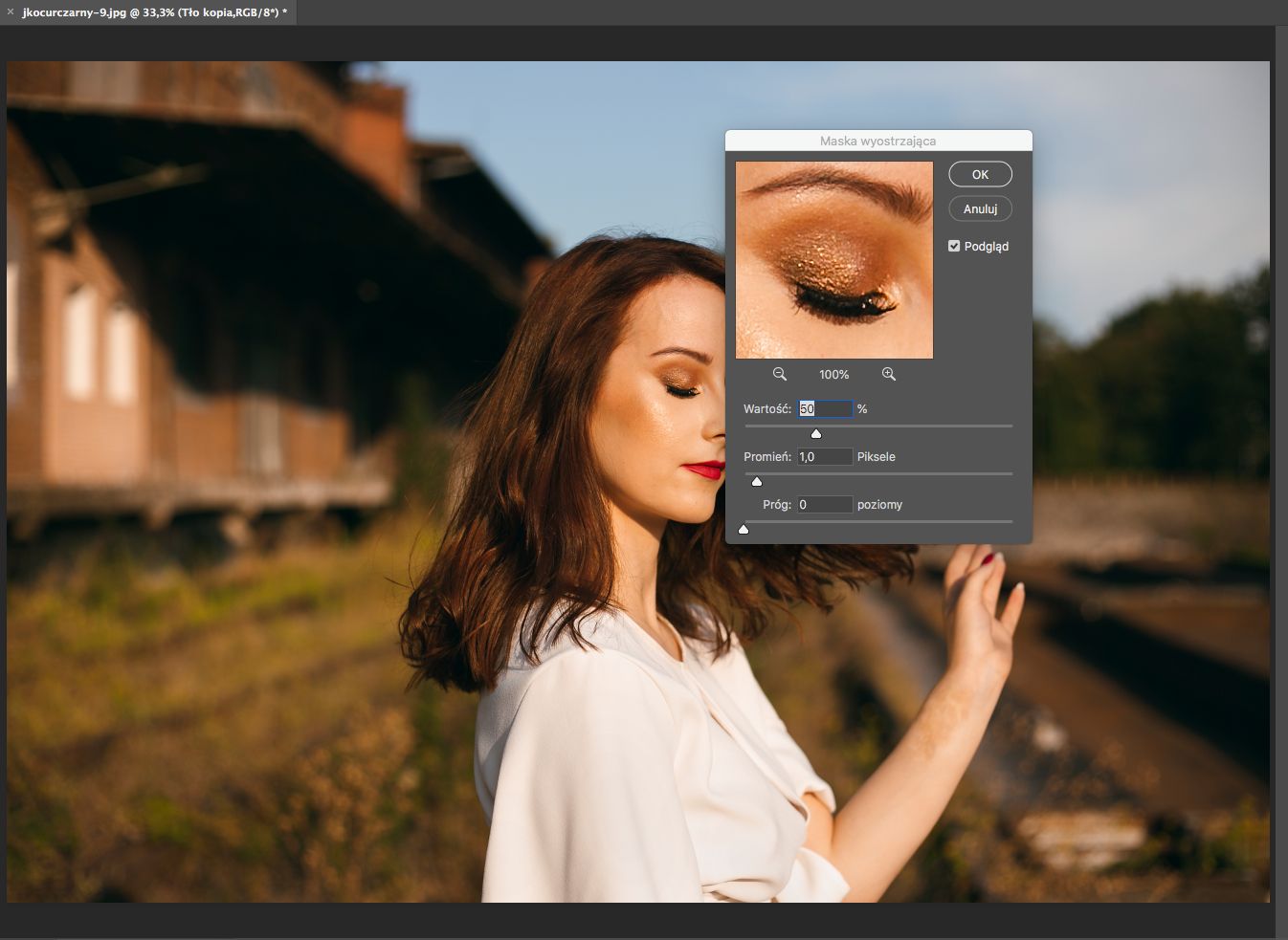 Jak wyostrzyć zdjęcie w Photoshopie? 6