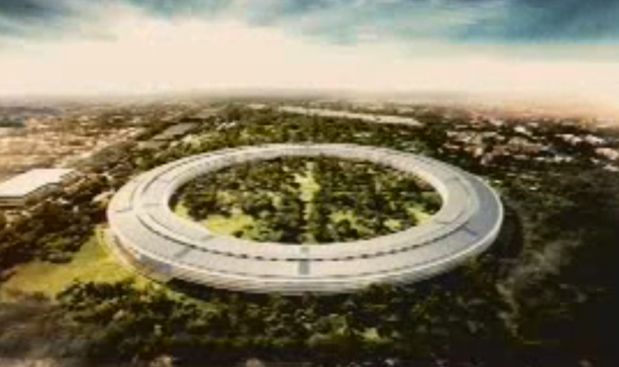 Nowa siedziba Apple'a jak statek kosmiczny [wideo]