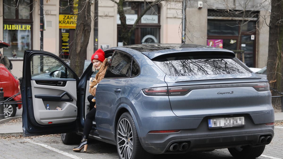 Małgorzata Kożuchowska w Porsche 