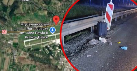 Pieszy potrącony na autostradzie. Przy mężczyźnie znaleziono walizkę