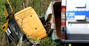 Tragedia koło Świdnicy. Nie żyje kierowca ciężarówki