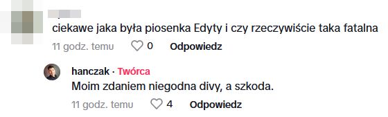 Michał Hanczak odpowiada na komentarze dotyczące Edyty Górniak