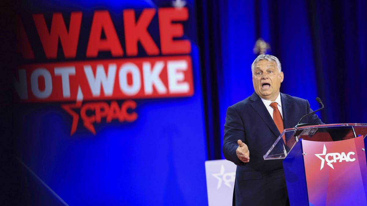 Viktor Orban, Hungary's prime minister, speaks during the Conservative Political Action Conference (CPAC) in Dallas, Texas, US, on Thursday, Aug. 4, 2022. The Conservative Political Action Conference launched in 1974 brings together conservative organizations, elected leaders, and activists. Photographer: Dylan Hollingsworth/Bloomberg via Getty Images