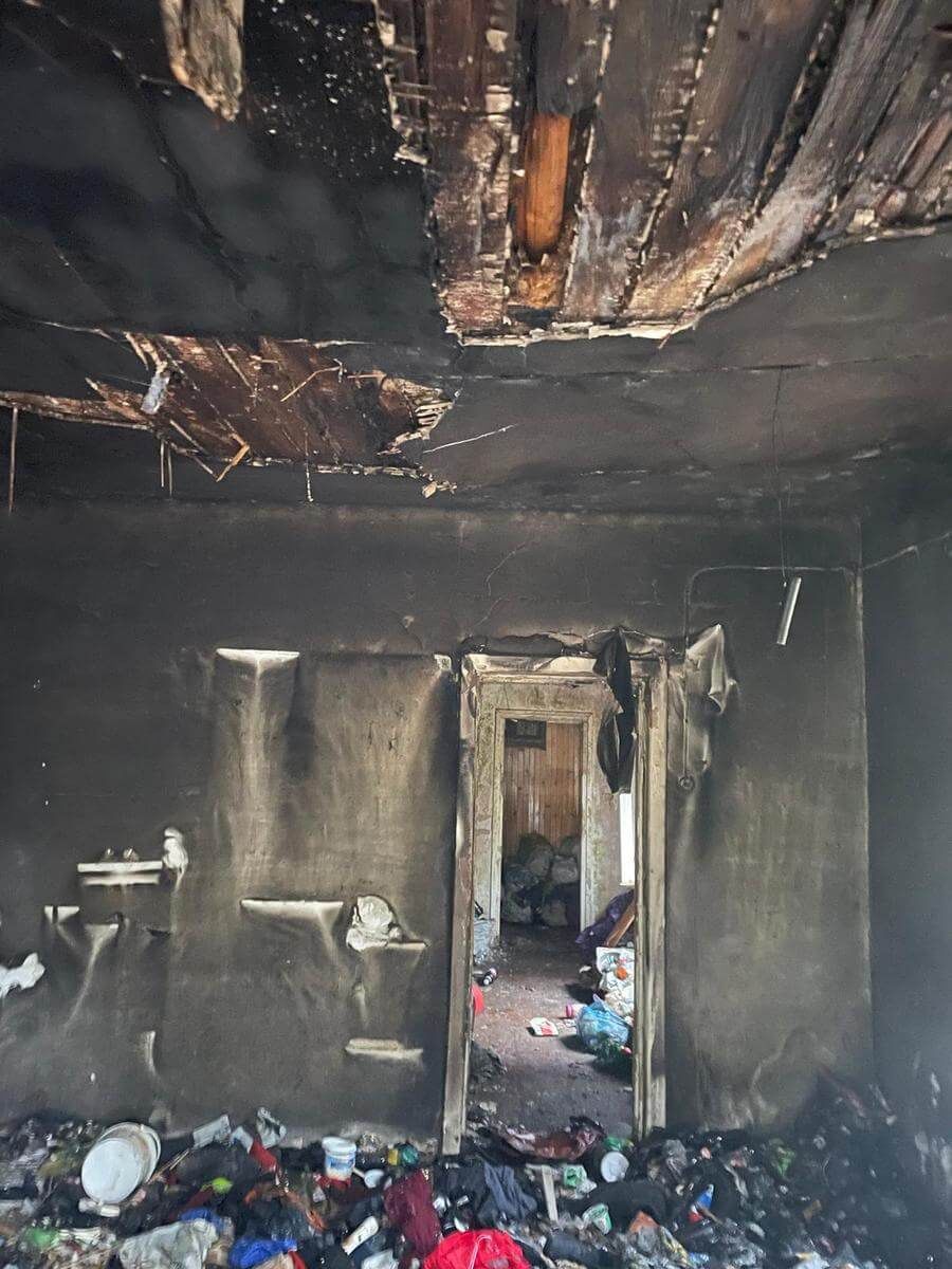 Pożar pustostanu przy ul. Nadbystrzyckiej