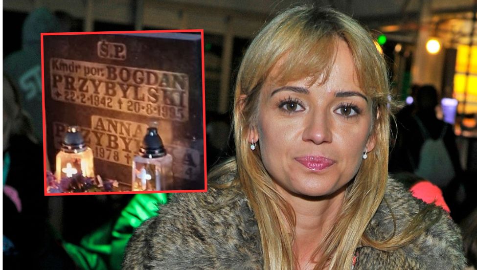 Taki widok na grobie Anny Przybylskiej na Wszystkich Świętych. "Dziękujemy"