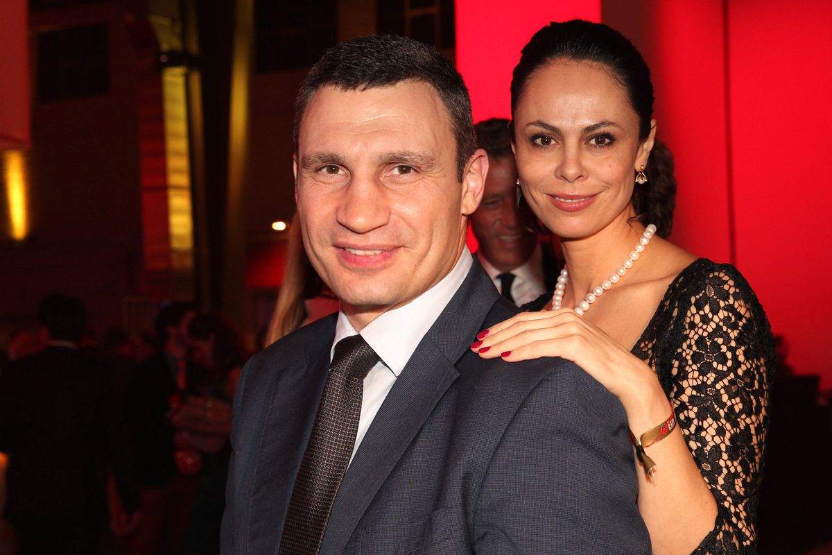 Witalij Kliczko z żoną (Getty Images) 
