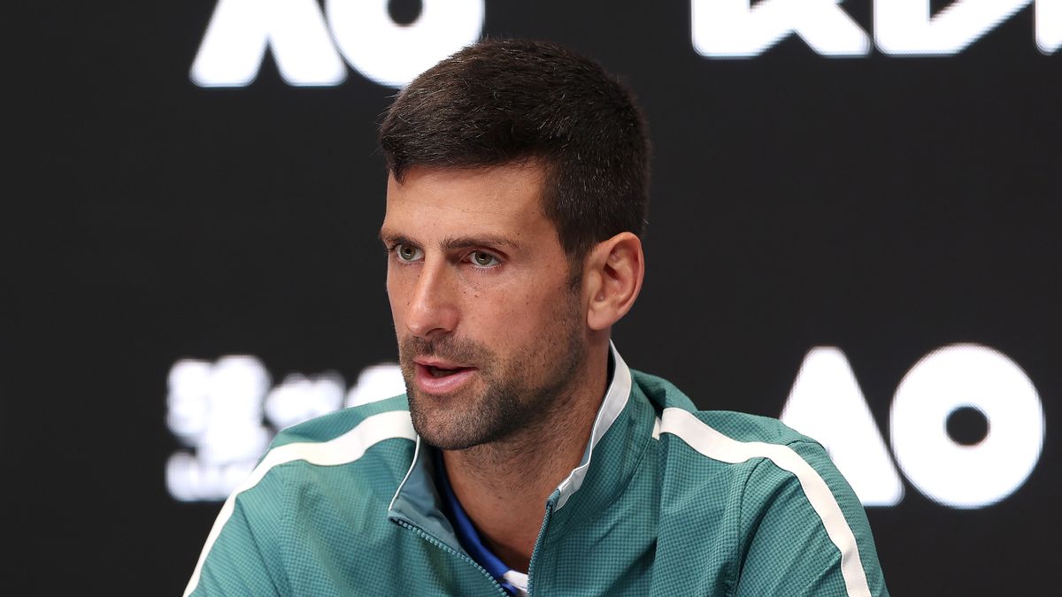 Na zdjęciu Novak Djoković