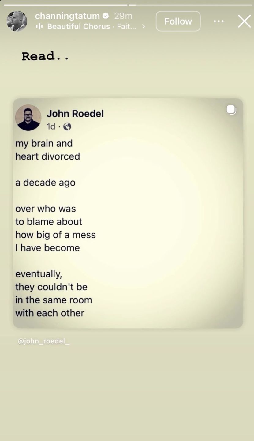 Channing Tatum publikuje zastanawiające wpisy